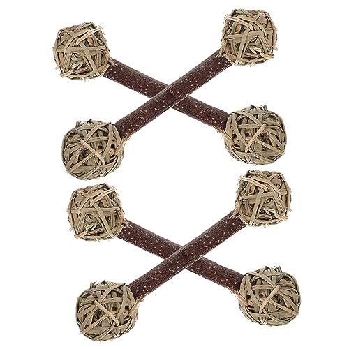 GANAZONO Lustiger Hamster-Molar-Stick Chinchilla-Spielzeug Verschleißfestes Kauspielzeug Aus Holz Für Kleintiere von GANAZONO