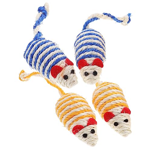 GANAZONO Sisal- -Spielzeug für Katzen 4er-Pack Kätzchenspielzeug Weich und Zum Spielen GANAZONO Sisal- -Spielzeug für Katzen 4er-Pack Kätzchenspielzeug Weich und Zum Spielen von GANAZONO
