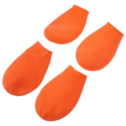 GANAZONO 4er Set wasserdichte Hundeschuhe Für Hunde rutschfeste Und Strapazierfähige Pfotenschützer Outdoor Gummistiefel Orange Größe S Ideal Für Katzen Und Hunde GANAZONO 4er Set wasserdichte Hundeschuhe Für Hunde rutschfeste Und Strapazierfähige Pfotenschützer Outdoor Gummistiefel Orange Größe S Ideal Für Katzen Und Hunde von GANAZONO