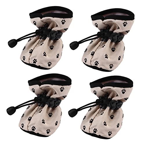 GANAZONO 4 Stück wasserdichte Hundeschuhe Mit Weicher Sohle Hundestiefel Haustierstiefel Kleine Hundeschuhe Welpenpfoten Hundezahnpasta Unterseite des Schuhs Schutzstiefel Für GANAZONO 4 Stück wasserdichte Hundeschuhe Mit Weicher Sohle Hundestiefel Haustierstiefel Kleine Hundeschuhe Welpenpfoten Hundezahnpasta Unterseite des Schuhs Schutzstiefel Für von GANAZONO