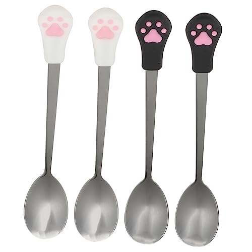 GANAZONO 4Stücke Löffel Teiliges für Haustierfutter Rostfrei und rutschfest für Nassfutter und Snacks für Katzen GANAZONO 4Stücke Löffel Teiliges für Haustierfutter Rostfrei und rutschfest für Nassfutter und Snacks für Katzen von GANAZONO