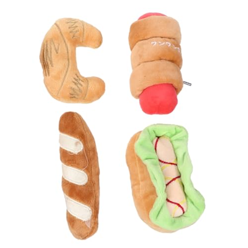 GANAZONO 4stücke Plüsch Hund Und Katzenspielzeug Squeaky Molar Spielzeuge Lebensmittel-Design Für Welpen Und Kätzchen Langlebig Und Sicher Für Kauen Fördert Gesunde Zähne Und GANAZONO 4stücke Plüsch Hund Und Katzenspielzeug Squeaky Molar Spielzeuge Lebensmittel-Design Für Welpen Und Kätzchen Langlebig Und Sicher Für Kauen Fördert Gesunde Zähne Und von GANAZONO