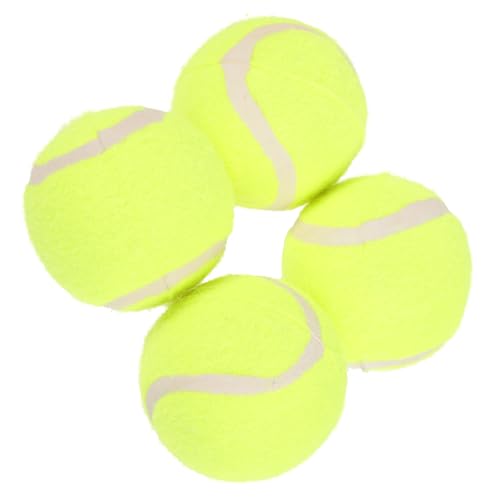 GANAZONO 4stücke Teiliges Gummiball Für Hunde Robuste Tennisbälle Für Kauen Und Spielen Für Kleine Und Große Hunde Fördert Bewegung Und Langeweile von GANAZONO