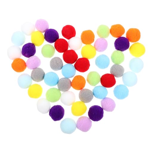GANAZONO 50stücke Titel Interaktive Katzenbälle Aus Plüsch Leise Und Farbenfroh Katzenspielzeug Für Indoor-Katzen Fördert Spieltrieb Und Aktivität von GANAZONO