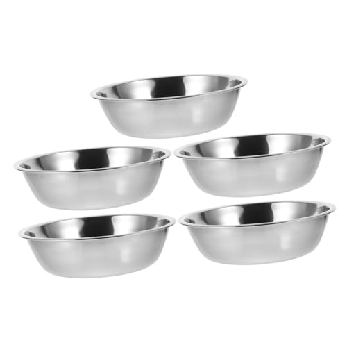 GANAZONO 5Stücke Haustiernapf Wiederverwendbare Futterschalen für Katzen Langlebig Reinigen für Futter und Wasser Sicheres Fressen GANAZONO 5Stücke Haustiernapf Wiederverwendbare Futterschalen für Katzen Langlebig Reinigen für Futter und Wasser Sicheres Fressen von GANAZONO