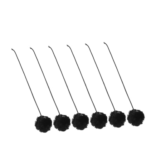 GANAZONO 6 Stück Ersatzball für Kratzbäume für Katzen Katzenspielversorgung Katzen-Trainingsspielzeug für Katzen Interaktiver Katzenball Katzenkratzenspielzeug Plüsch Schwarz GANAZONO 6 Stück Ersatzball für Kratzbäume für Katzen Katzenspielversorgung Katzen-Trainingsspielzeug für Katzen Interaktiver Katzenball Katzenkratzenspielzeug Plüsch Schwarz von GANAZONO