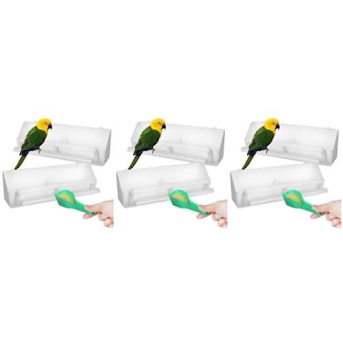 GANAZONO 6 x Vogelwasserspender für Vogelfutterspender für Käfig, Vogelfutterschale, Becher mit 3 Futterspenderlöffeln GANAZONO 6 x Vogelwasserspender für Vogelfutterspender für Käfig, Vogelfutterschale, Becher mit 3 Futterspenderlöffeln von GANAZONO