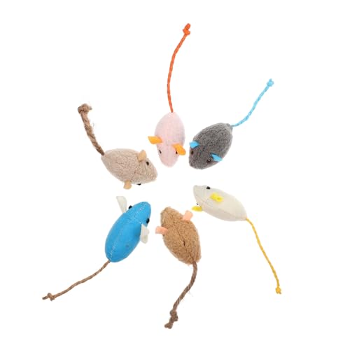 GANAZONO 6St Haustier Katzenspielzeug Katzenspielzeug Katze für Wohnungskatzen interaktives katzenspielzeug Interactive cat Toy Katze Plüschmaus Haustier Katze Plüschtiere GANAZONO 6St Haustier Katzenspielzeug Katzenspielzeug Katze für Wohnungskatzen interaktives katzenspielzeug Interactive cat Toy Katze Plüschmaus Haustier Katze Plüschtiere von GANAZONO
