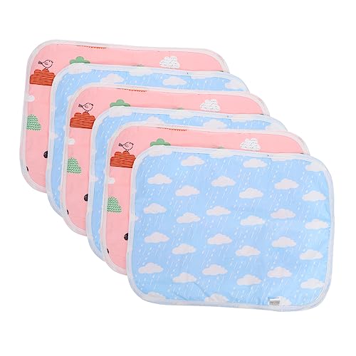 GANAZONO 6St pet pinkelmatte Kleintierkäfig Hamster Futter für Meerschweinchenkäfige coop Kleintier Urinmatte Tierheim Bettmatte Haustiermatte Bett Haustier warme Matte darunterliegende Eva von GANAZONO