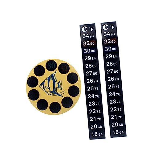 GANAZONO Aquariumthermometer 3 Stücke Tragbares Patch Thermometer für Fischtanks Wasserthermometer Zubehör Installieren Robust und Kompakt von GANAZONO