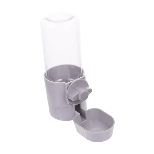 GANAZONO Automatischer Haustier Wasserspender Hängender Wasserdispenser für Katzen und Hunde Abnehmbar Leicht zu Reinigen Geeignet für Kleine und Mittelgroße Tiere Graues Design von GANAZONO