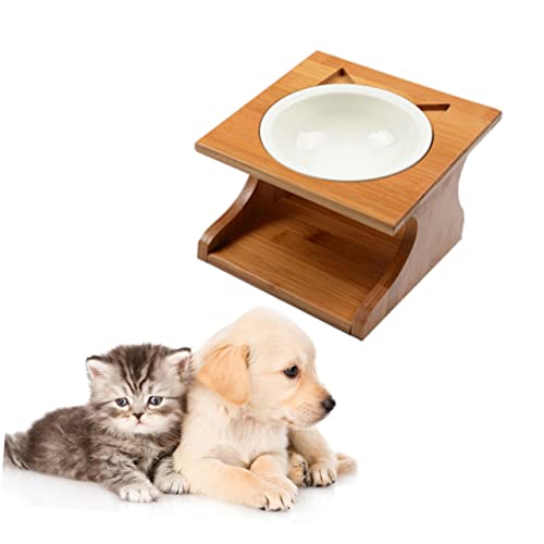 GANAZONO Einzelschüssel Hund Futternapf aus Hochwertigem Holz mit Rutschfestem Bambusgestell Kratzfest und Geräuscharm für Trockenfutter Nassfutter und Wasser bei Kleinen und Mittleren GANAZONO Einzelschüssel Hund Futternapf aus Hochwertigem Holz mit Rutschfestem Bambusgestell Kratzfest und Geräuscharm für Trockenfutter Nassfutter und Wasser bei Kleinen und Mittleren von GANAZONO