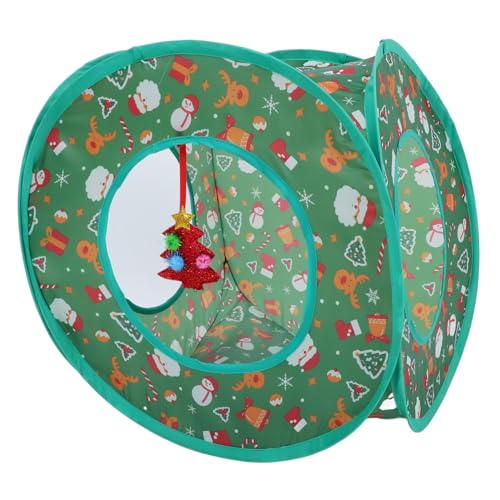 GANAZONO Faltbarer Katzen-spieltunnel mit Weihnachtsdesign Interaktives Katzentunnel Kleine Haustiere Fördert Spielspaß und Bindung für Indoor-Katzen und Platzsparende Aufbewahrung GANAZONO Faltbarer Katzen-spieltunnel mit Weihnachtsdesign Interaktives Katzentunnel Kleine Haustiere Fördert Spielspaß und Bindung für Indoor-Katzen und Platzsparende Aufbewahrung von GANAZONO