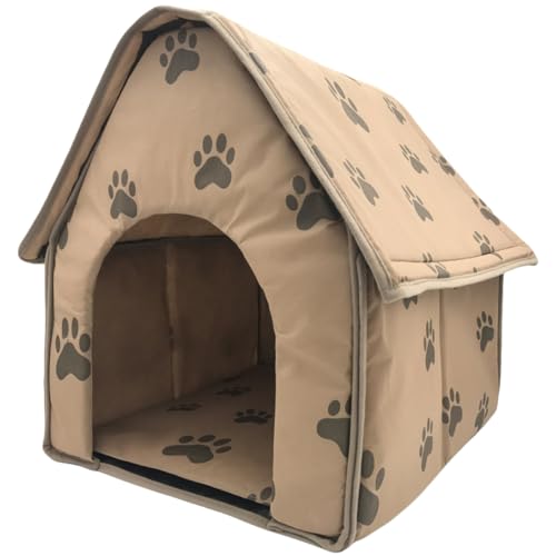 GANAZONO Faltbares Haustierzelt für Hunde und Katzen Bequeme Pet Tent Mat mit Kissen Atmungsaktiv und Warm für und Außenbereiche Leicht zu Reinigen und Transportieren von GANAZONO