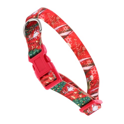 GANAZONO Weihnachts-hundehalsband Weich Bequem Mit Schnellverschluss Weihnachtshalsband Welpenhalsband von GANAZONO