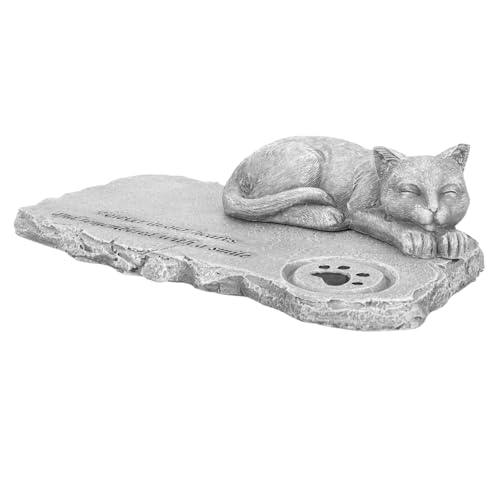GANAZONO Gedenkstein Für Katzen Dekorative Statue Grabstein Für Haustiere Beileidsbekundungen von GANAZONO