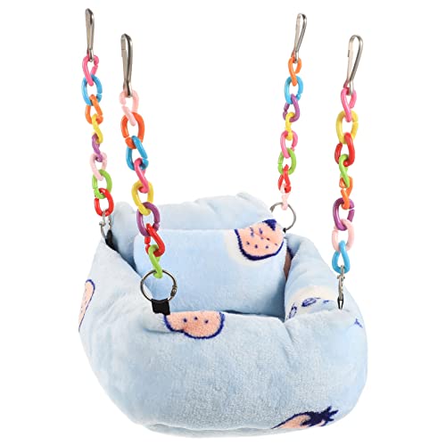 GANAZONO Hängematte für Kleintiere Farbenfrohes Design Gemütlicher Schlafplatz für Hamster Chinchillas und für Käfige Bietet und Spielmöglichkeiten von GANAZONO