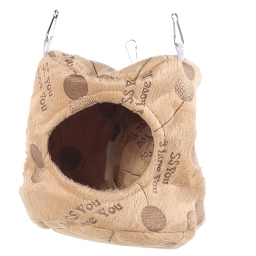 GANAZONO Hängende Hamster Hängematte Atmungsaktives Hamsterbett für Kleine Haustiere Bequemes Hängemattenbett und Schlafen Zufälliger Stil zu Installieren von GANAZONO
