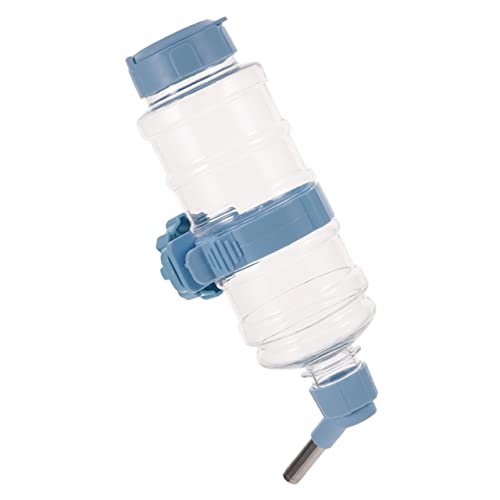 GANAZONO Hängender Wasserspender für Kaninchen und Kleintiere Auslaufsicher Tragbare Trinkflasche mit Rollenkugel Design für Reisen und Käfigmontage Transparente von GANAZONO