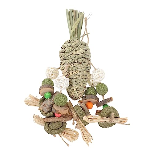 GANAZONO Hängendes Kau für Kleintiere Natürliches Heu Rüben Design für Hamster Kaninchen und Meerschweinchen Zahnspielzeuge für Gesunde und Spielspaß GANAZONO Hängendes Kau für Kleintiere Natürliches Heu Rüben Design für Hamster Kaninchen und Meerschweinchen Zahnspielzeuge für Gesunde und Spielspaß von GANAZONO