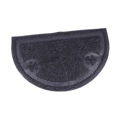 GANAZONO Halbrunde Katzenstreumatte Automatischer Katzenfutterautomat Katzenbälle Tragbare Katzenstreu Katzenspielzeug Wurf Futterspender Katzennapf Mehrere Haustier Black PVC GANAZONO Halbrunde Katzenstreumatte Automatischer Katzenfutterautomat Katzenbälle Tragbare Katzenstreu Katzenspielzeug Wurf Futterspender Katzennapf Mehrere Haustier Black PVC von GANAZONO
