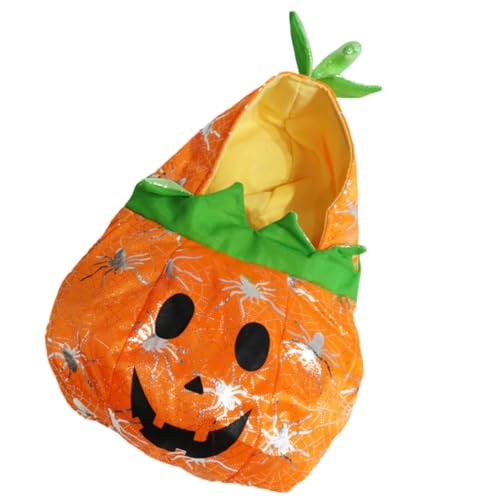 GANAZONO Halloween Haustier Kostüm Kürbisform Lustige Hundekleidung Katzen Cosplay Party Outfit Stilvoll Bequem für Kleine Hunde und Katzen für Halloween Festival und Indoor-Outdoor von GANAZONO