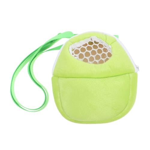 GANAZONO Hamster Baumwollnest Igelträger Spielzeugtransportbox Für Igel Zubehör Mit Hamster Verzierte Kleine Tasche Hamstertasche Hundetransporter Für Motorräder Samt Light Green von GANAZONO