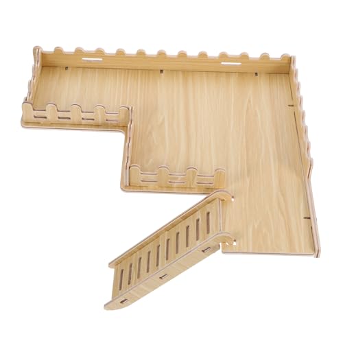 GANAZONO Holz-hamsterplattform Mit Leiter Und Zaun Robuste Und Sichere Spielumgebung Für Zwerghamster Rennmäuse Und Andere Kleintiere Fördert Natürliche Erkundung Und Spielverhalten GANAZONO Holz-hamsterplattform Mit Leiter Und Zaun Robuste Und Sichere Spielumgebung Für Zwerghamster Rennmäuse Und Andere Kleintiere Fördert Natürliche Erkundung Und Spielverhalten von GANAZONO