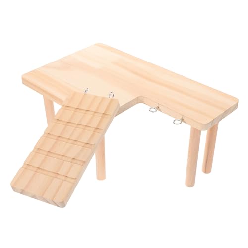 GANAZONO Hamsterplattform Holzleiter Zweistöckig Kletterspielzeug für Zwerghamster Meerschweinchen Käfig Zubehör Fördert Bewegung und Koordination Langlebig bei Kleintieren GANAZONO Hamsterplattform Holzleiter Zweistöckig Kletterspielzeug für Zwerghamster Meerschweinchen Käfig Zubehör Fördert Bewegung und Koordination Langlebig bei Kleintieren von GANAZONO