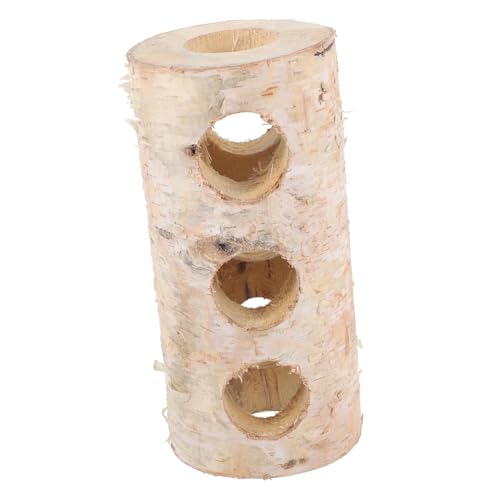 GANAZONO Hamstertunnel aus Holz Eingänge Handgemachtes Hamsterversteck Kauspielzeug für Kleine Haustiere Natürlicher Holztunnel und Schlafen GANAZONO Hamstertunnel aus Holz Eingänge Handgemachtes Hamsterversteck Kauspielzeug für Kleine Haustiere Natürlicher Holztunnel und Schlafen von GANAZONO