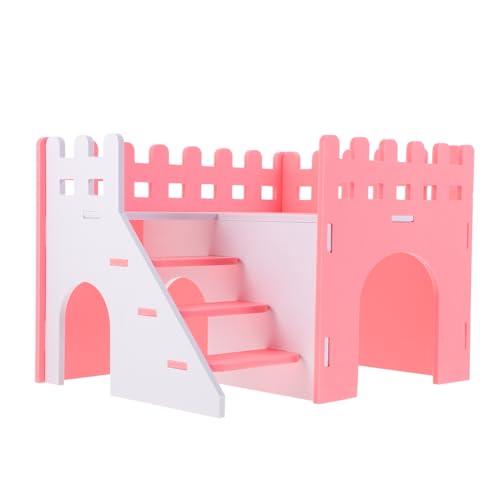 GANAZONO Hamstervilla hamsterhaus nagerhaus Meerschweinchenwohnung Nagerkäfig Hamsterwohnung Plane großer Hamsterkäfig Vlies Haustierzaun entzückendes Rattenversteck Hamsterverstecke von GANAZONO