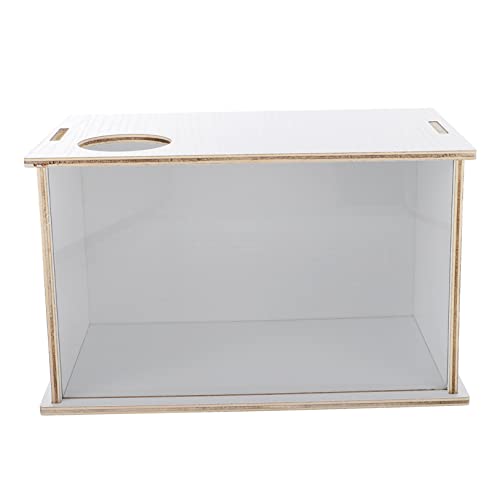 GANAZONO Haustier Sandbad Box aus Holz für Hamster und Chinchillas Multifunktionale Badewanne mit Abdeckung als Toilette und Sandbad für Kleintiere Transparent und Einfach zu Beobachten GANAZONO Haustier Sandbad Box aus Holz für Hamster und Chinchillas Multifunktionale Badewanne mit Abdeckung als Toilette und Sandbad für Kleintiere Transparent und Einfach zu Beobachten von GANAZONO
