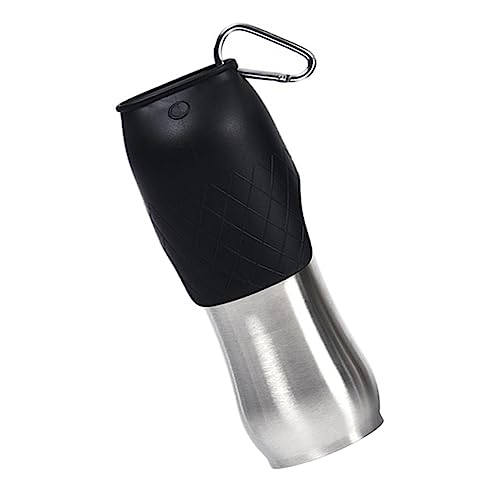 GANAZONO Edelstahl Haustier Trinkflasche Auslaufsichere Hundewasserflasche Für Unterwegs Für Reisen Outdoor Aktivitäten Leicht Und Tragbar Praktisches Design Für Welpen Hunde von GANAZONO
