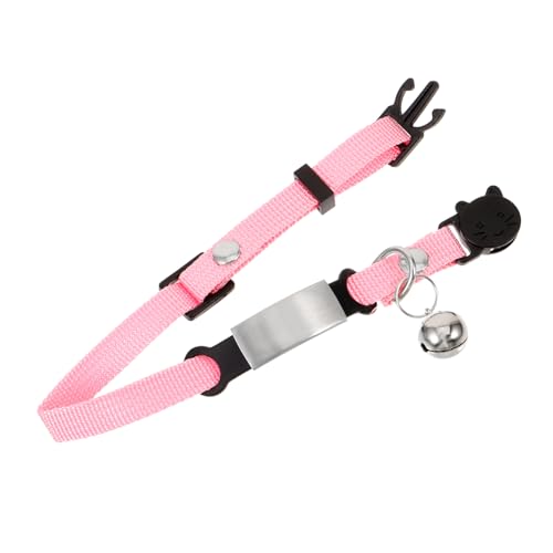 GANAZONO Katzenhalsband Mit Glöckchen Verstellbar Namensschild Anti-Verlust-haustierhalsband Für Katzen Und Welpen GANAZONO Katzenhalsband Mit Glöckchen Verstellbar Namensschild Anti-Verlust-haustierhalsband Für Katzen Und Welpen von GANAZONO