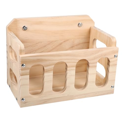 GANAZONO Heu Futterspender aus Holz Effizientes Fütterungsinstrument für Hamster und Meerschweinchen Verstellbar und Sicher für Käfigmontage GANAZONO Heu Futterspender aus Holz Effizientes Fütterungsinstrument für Hamster und Meerschweinchen Verstellbar und Sicher für Käfigmontage von GANAZONO