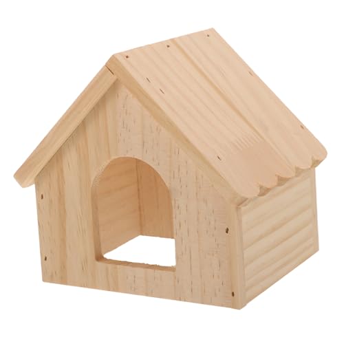 GANAZONO Holz Hamsterhaus Verschleißfestes Versteck für Kleine Nager Dekoratives Eichhörnchenhaus für Käfig Design für Meerschweinchen und Hamster GANAZONO Holz Hamsterhaus Verschleißfestes Versteck für Kleine Nager Dekoratives Eichhörnchenhaus für Käfig Design für Meerschweinchen und Hamster von GANAZONO