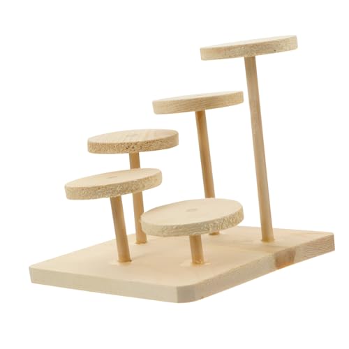 GANAZONO Holz Kletterständer Für Hamster Rennmäuse Kleintier Spielplatz Aktivitätsspielzeug Gesundheitsfördernd Langlebig von GANAZONO