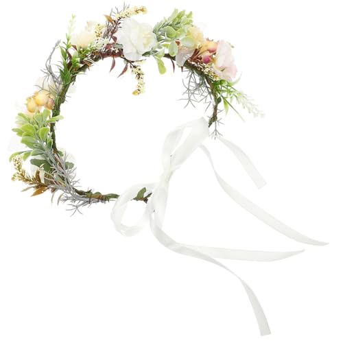 GANAZONO Hundeblumen-Halsband Verstellbar Leichtes Kunstblumen-haustierkranz für Hochzeiten Partys Fotoshootings Komfortables Band für Kleine bis Große Hunde Dekoratives Geschenk für von GANAZONO
