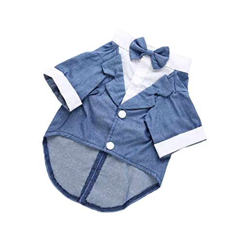 GANAZONO Hundekostüm für Hochzeiten Anzug Outfit mit Fliege für Welpen Bequemes Material XL für Festliche Anlässe und Besondere Feiern GANAZONO Hundekostüm für Hochzeiten Anzug Outfit mit Fliege für Welpen Bequemes Material XL für Festliche Anlässe und Besondere Feiern von GANAZONO