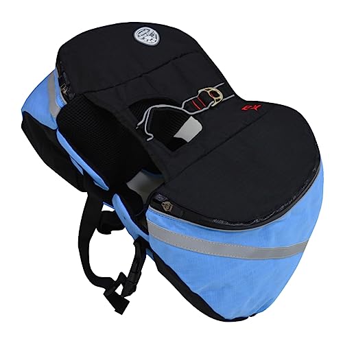 GANAZONO Tragbarer Hundeausflug-Rucksack Mit Leine Hinten Und Haken Für Hunde Oxford-Material Transportbox Für Mit Hunden Satteltasche von GANAZONO