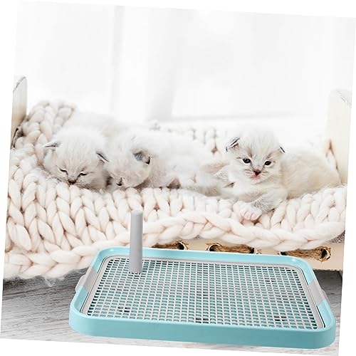 GANAZONO Hundetoilette mit Gitternetz Rutschfestes Trainings Welpentoilette Tablett Robustes Kunststoff Design für Kleine und Große Hunde Sicherer Urinauffangbehälter für Haustier Indoor von GANAZONO