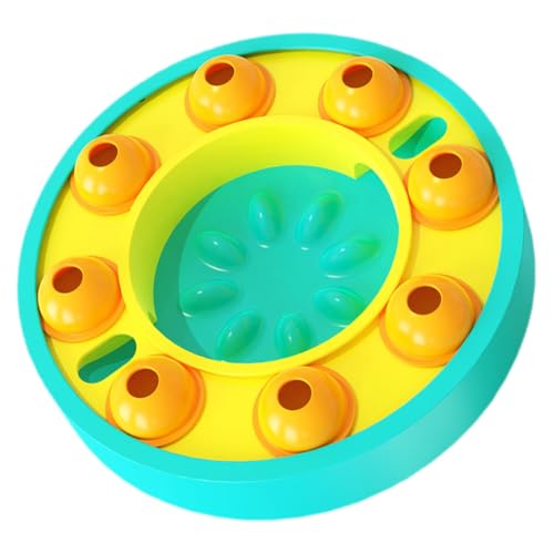 GANAZONO Interaktiver Hundespielzeug Puzzle Feeder Slow Feeder für Gesunde Fütterung Sicher Glatt Kratzer Fördert Futteraufnahme und Training für Kleine bis Mittlere Hunde und Katzen von GANAZONO