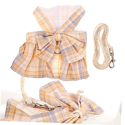 GANAZONO Schleife Hase Und Leine Tier Walking Seil Katze Leine Pet Kit Mode Schleife Robustes Material von GANAZONO