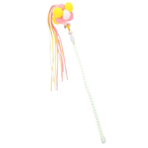 GANAZONO Katzen Teaser Interaktives Katzenspielzeug mit Glocke für Indoor Katzen Fördert Spiel und Bewegung Bunte Fuzzy Design für Spaß GANAZONO Katzen Teaser Interaktives Katzenspielzeug mit Glocke für Indoor Katzen Fördert Spiel und Bewegung Bunte Fuzzy Design für Spaß von GANAZONO