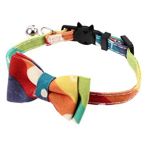 GANAZONO Katzenkragen mit Buntem Schleifen Design Verstellbar für Partys für Ihre Haustiere für Kätzchen und Katzen mit Glocke GANAZONO Katzenkragen mit Buntem Schleifen Design Verstellbar für Partys für Ihre Haustiere für Kätzchen und Katzen mit Glocke von GANAZONO