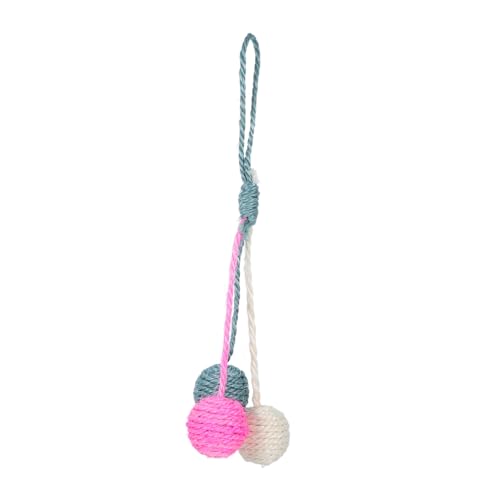 GANAZONO Katzenspielzeug Sisalball Kratzbälle Für Katze Katzenball Spielzeugball Kratzspielzeug Für Katzen Interaktive Katzenspielzeugbälle Bälle Bälle Home Cat - Sisal von GANAZONO
