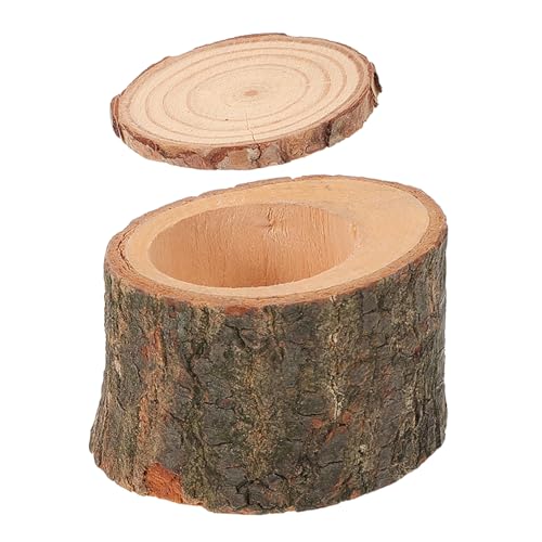 GANAZONO Kleiner Holznapf für Hamster Papageien und Andere Kleintiere Stabiles Futter und Wasserschälchen mit Deckel zu Reinigen für Gesunde und Komfortable Fütterung GANAZONO Kleiner Holznapf für Hamster Papageien und Andere Kleintiere Stabiles Futter und Wasserschälchen mit Deckel zu Reinigen für Gesunde und Komfortable Fütterung von GANAZONO