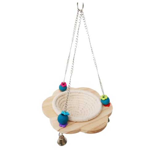 GANAZONO Kleiner Papageienschaukelständer Lustiges für Kletterspielzeug und Schaukelspielzeug für Nymphensittiche Sittiche und Papageien mit Bunten Holzperlen im Zufälligen Stil GANAZONO Kleiner Papageienschaukelständer Lustiges für Kletterspielzeug und Schaukelspielzeug für Nymphensittiche Sittiche und Papageien mit Bunten Holzperlen im Zufälligen Stil von GANAZONO