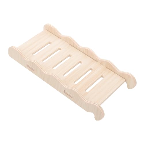 GANAZONO Hamster Kletterleiter aus Natürlichem Holz für Meerschweinchen und Chinchillas Spielzeug für Käfige mit Beißschutz und Leicht zu Montieren Haustier Zubehör von GANAZONO