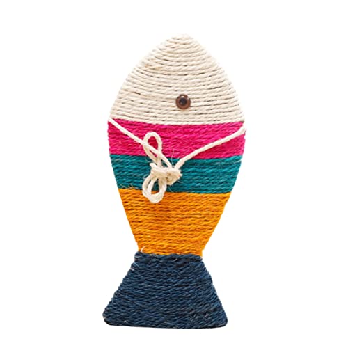 GANAZONO Kreatives Katzenkratzbrett Fischform Bunter Sisal Pad für Katzen Interaktives Kratzgewohnheiten Schützt Möbel und Sorgt für Stundenlangen Spielspaß GANAZONO Kreatives Katzenkratzbrett Fischform Bunter Sisal Pad für Katzen Interaktives Kratzgewohnheiten Schützt Möbel und Sorgt für Stundenlangen Spielspaß von GANAZONO